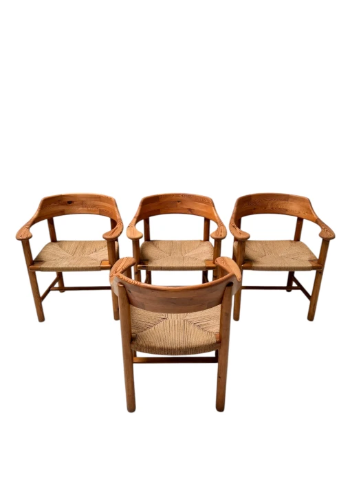 Four Mid-Century Modern Armchairs by Rainer Daumiller, 1970s